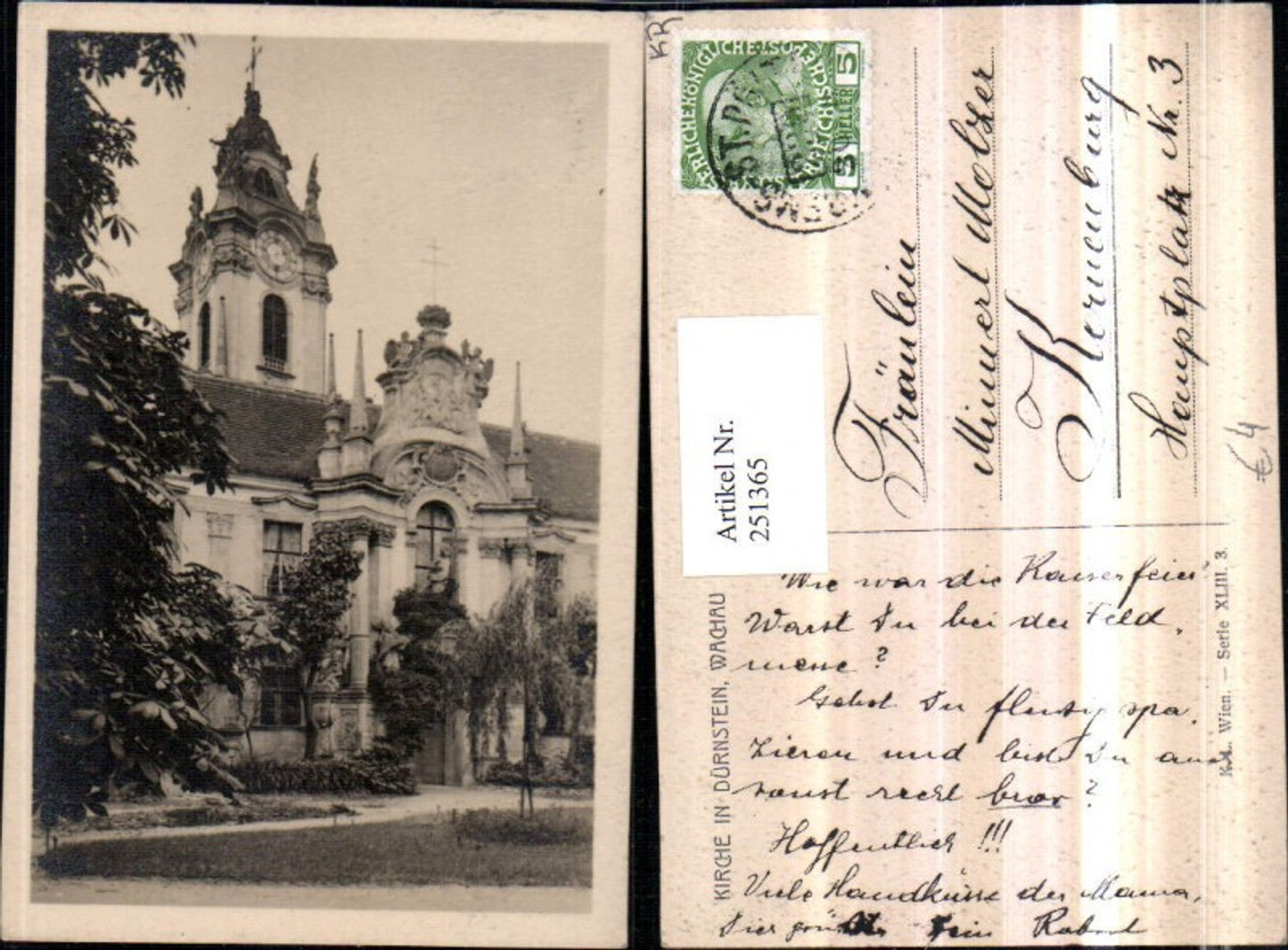 251365,Wachau Kirche in Dürnstein pub Kilophot 43/3