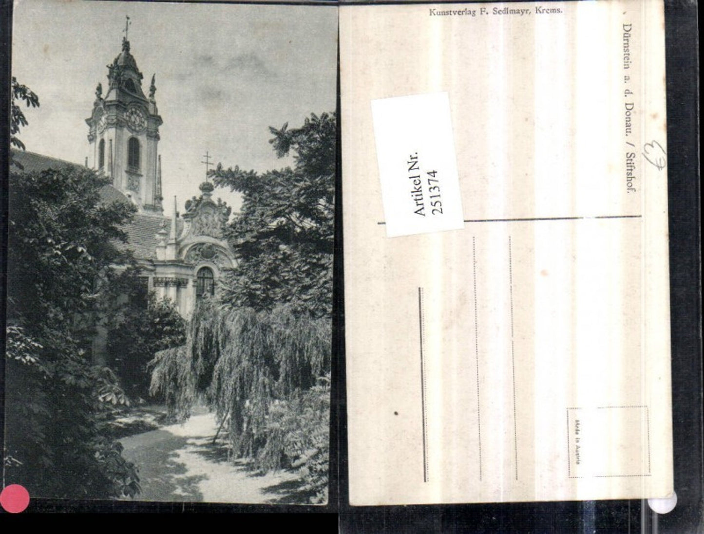 251374,Dürnstein an d. Donau Stiftshof Stift Kirche