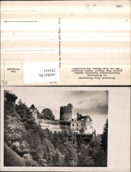 251411,Kuranstalt Burg Hartenstein im Waldviertel b. Weinzierl am Walde
