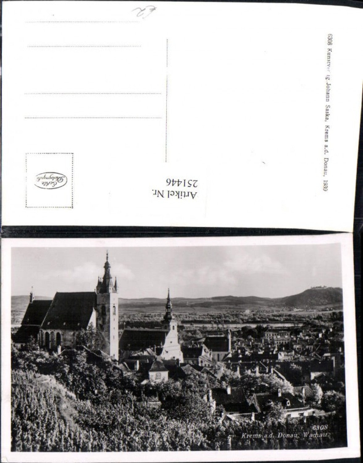 251446,Krems an d. Donau in d. Wachau Teilansicht Kirchen