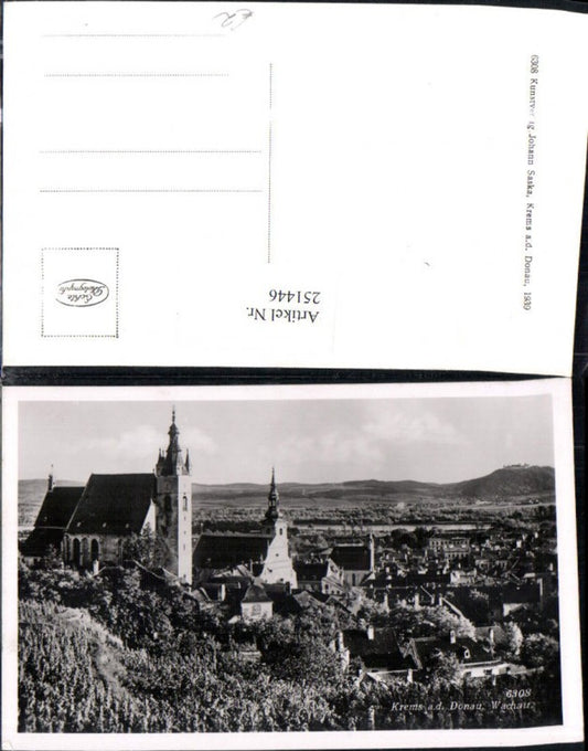 251446,Krems an d. Donau in d. Wachau Teilansicht Kirchen