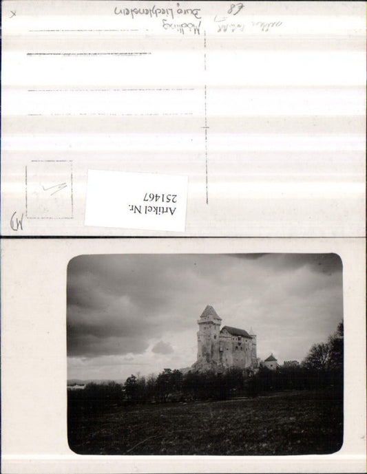 251467,Seltene Foto AK Mödling Burg Liechtenstein