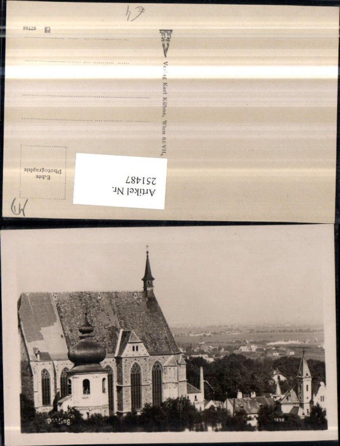 251487,Mödling Teilansicht Kirche