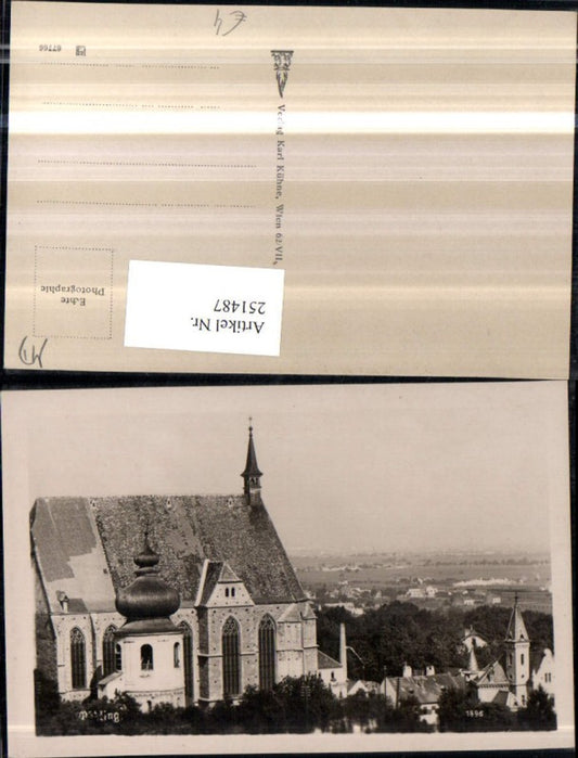 251487,Mödling Teilansicht Kirche