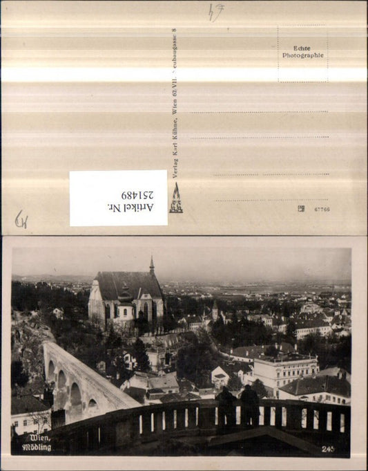 251489,Mödling Totale Kirche Viadukt Brücke