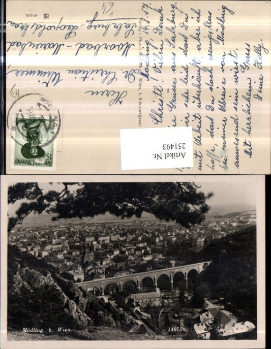 251493,Mödling b. Wien Totale Viadukt Brücke pub Foto Hubmann 14075