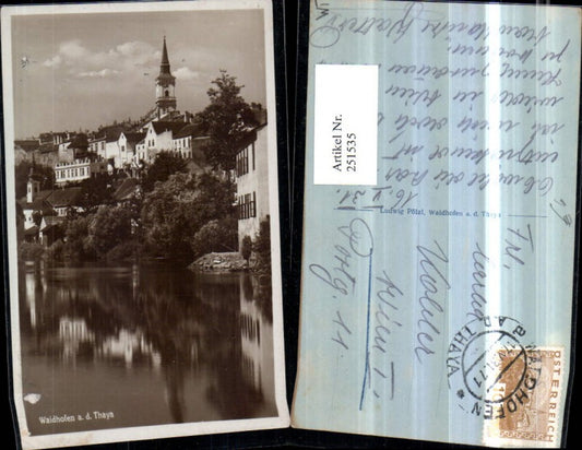 251535,Waidhofen an d. Thaya Teilansicht Kirchenturm