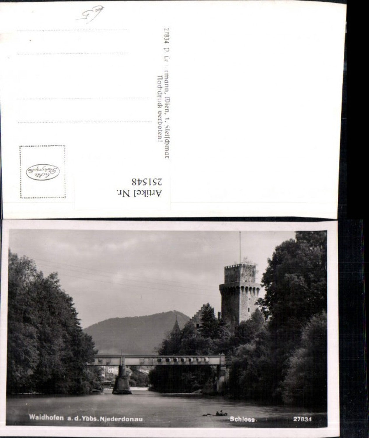 251548,Waidhofen an d. Ybbs Schloss Turm Brücke