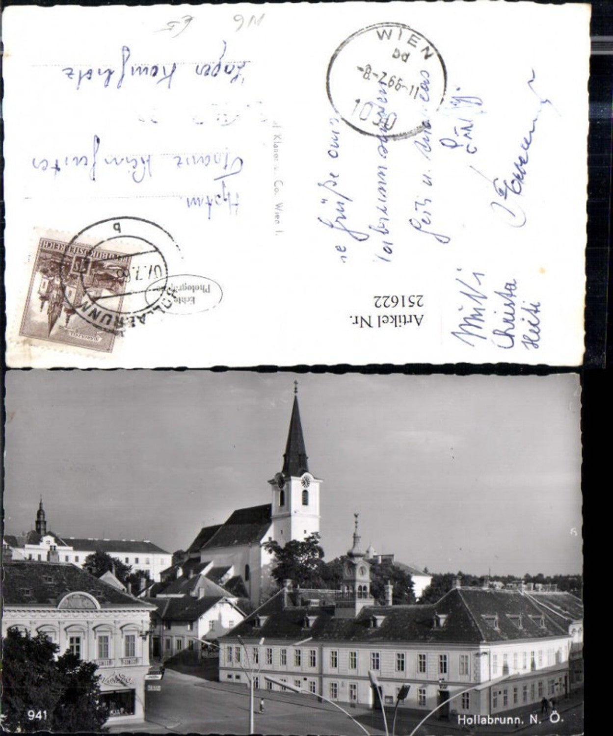 251622,Hollabrunn town hall and church