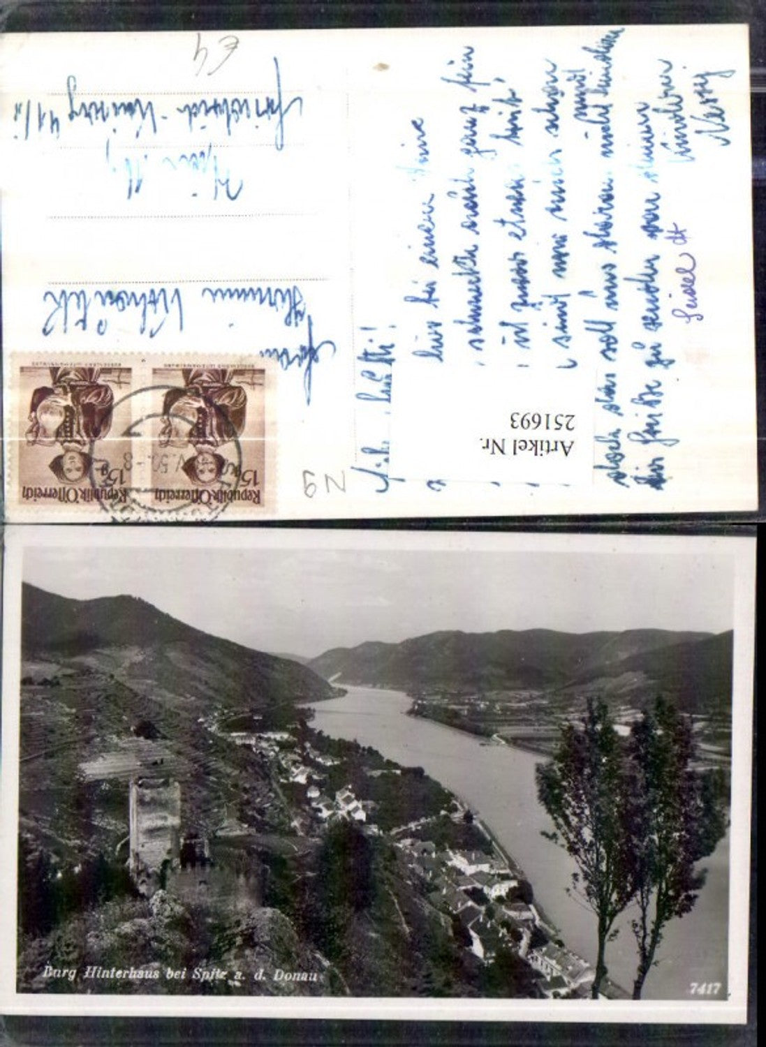 251693,Burg Hinterhaus b. Spitz an d. Donau Teilansicht