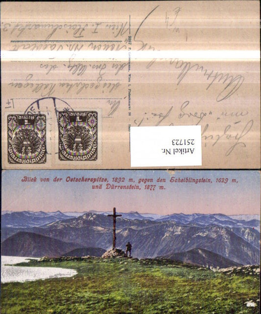 251723,Blick von d. Ötscherspitze b. Lackenhof geg. d. Scheiblingstein u. Dürrenstein
