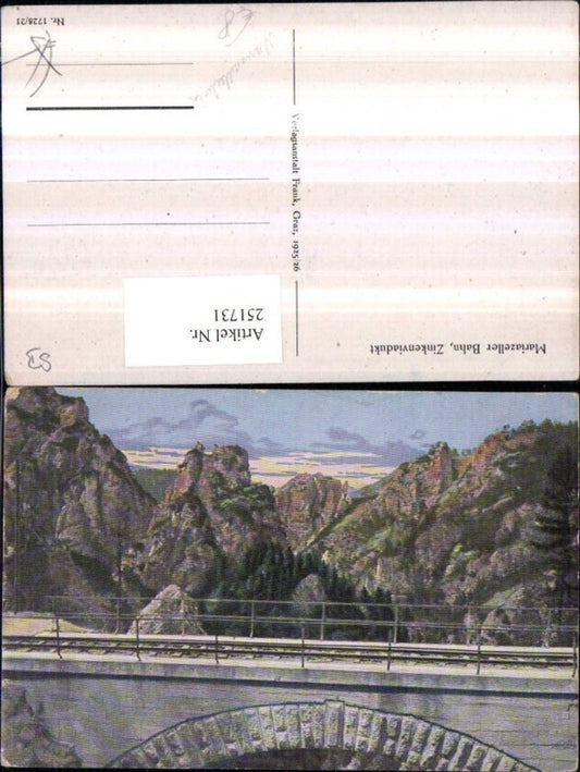 251731,Mariazellerbahn Eisenbahnlinie Zinkenviadukt Viadukt Brücke Bergkulisse