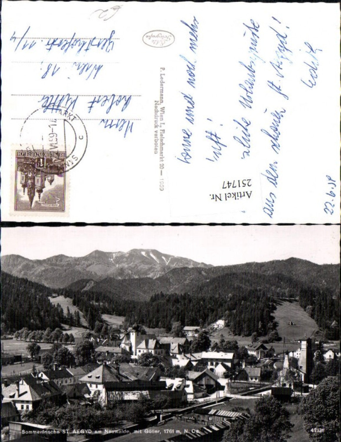 251747,St. Aegyd am Neuwalde Totale m. Göller