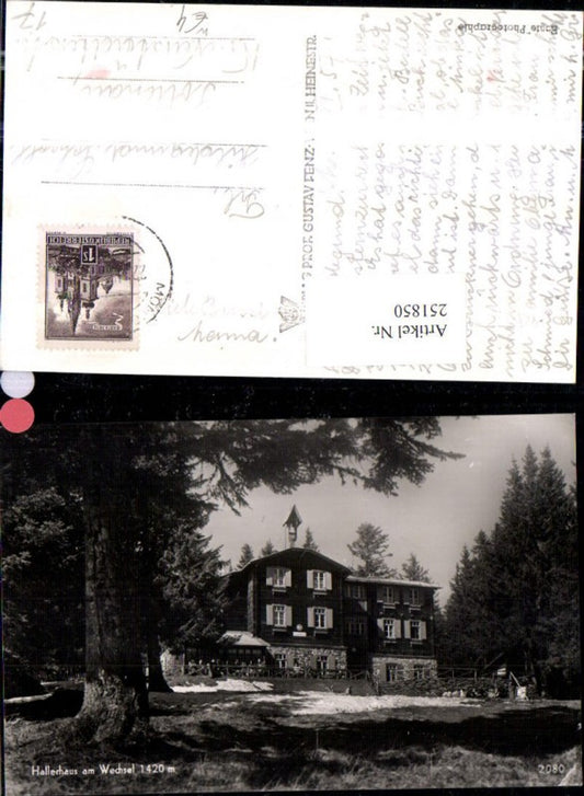 251850,Hallerhaus am Wechsel b. Mönichkirchen
