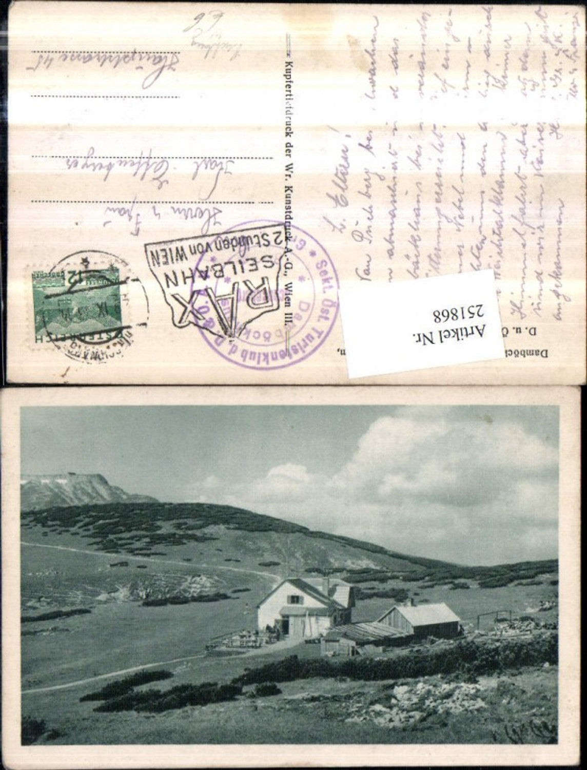 251868,Damböckhaus am Hochschneeberg m. Kaiserstein b. Puchberg