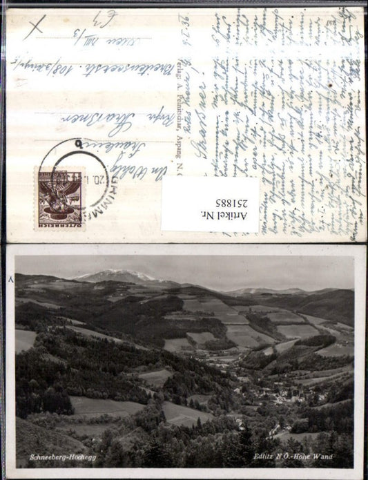 251885,Edlitz Totale m. Hohe Wand Schneeberg-Hochegg