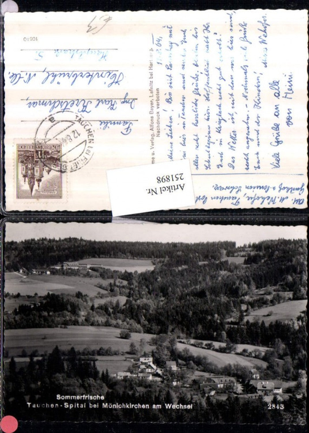 251898,Tauchen Spital b. Mönichkirchen am Wechsel Teilansicht