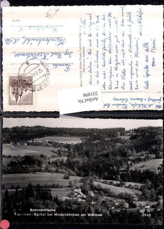 251898,Tauchen Spital b. Mönichkirchen am Wechsel Teilansicht