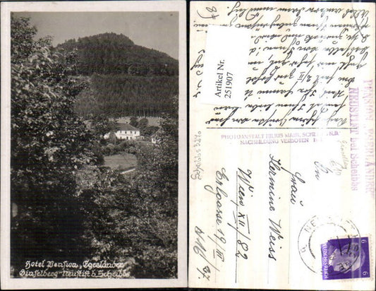 251907,Hotel Pension Egerländer Ginselberg Neustift b. Scheibbs