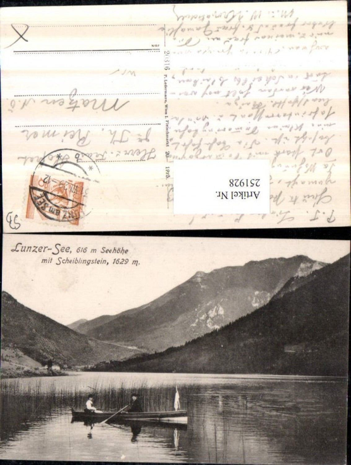 251928,Lunzer-See b. Lunz Partie m. Scheiblingstein Ruderboot