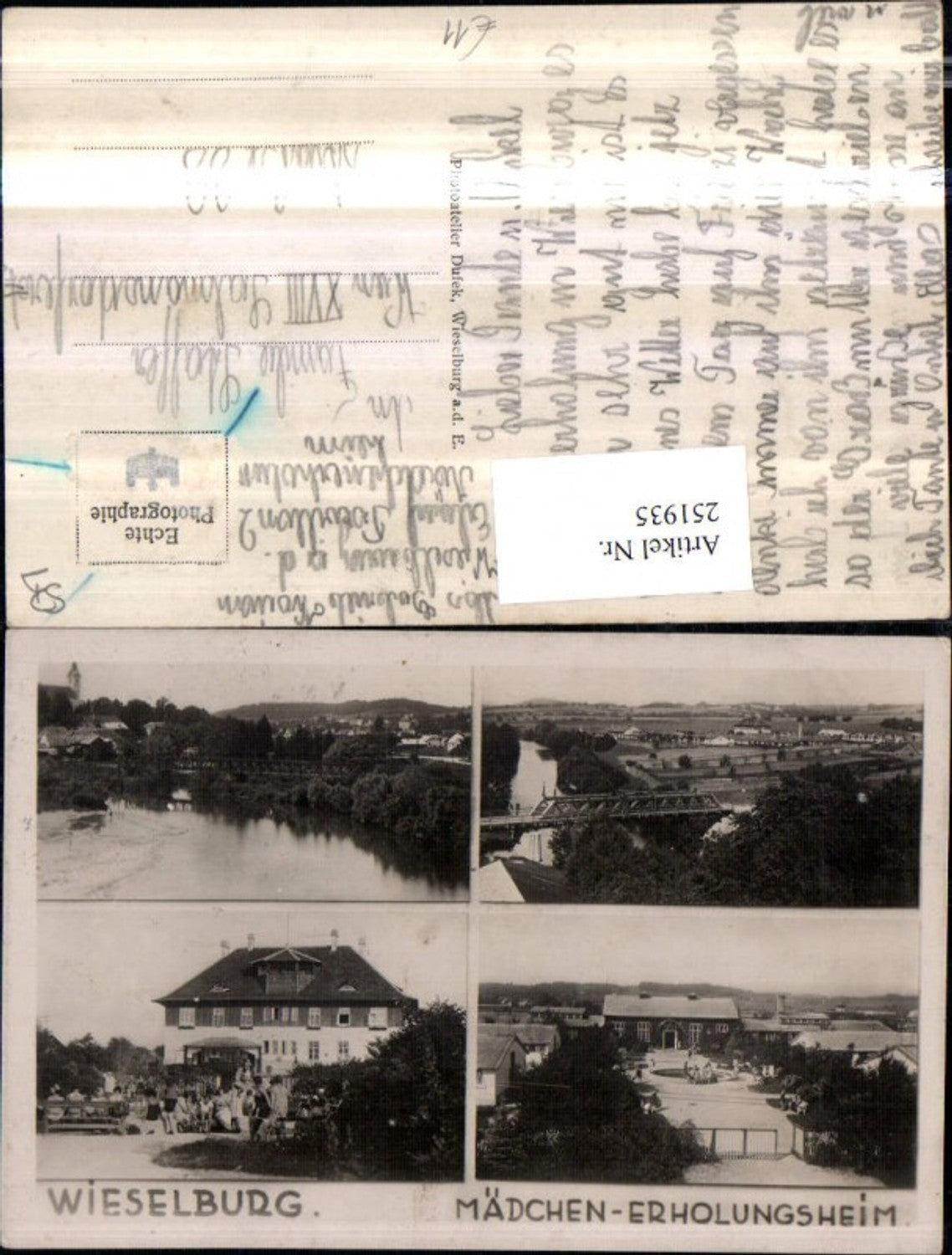 251935,Wieselburg Totale Brücke Mädchen Erholungsheim Mehrbildkarte