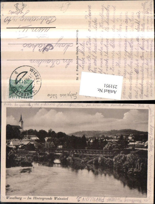 251951,Wieselburg Teilansicht Brücke m. Weinzierl