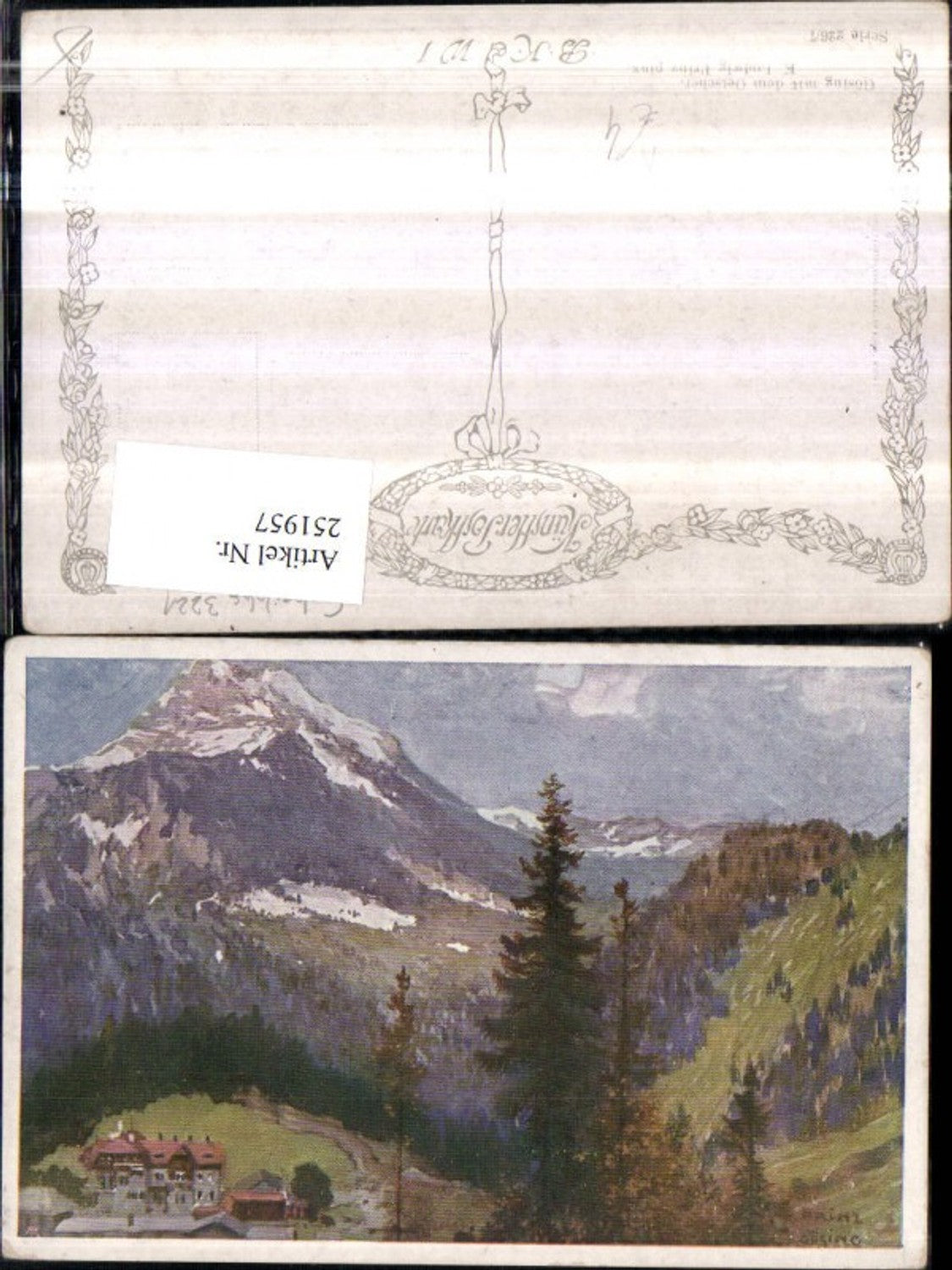 251957,Künstler AK Karl Ludwig Prinz Gösing m. d. Ötscher b. Puchenstuben pub Brüder Kohn B.K.W.I. 226/7