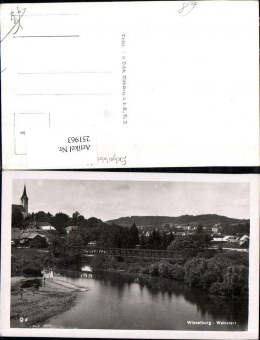 251963,Wieselburg Teilansicht Brücke m. Weinzierl