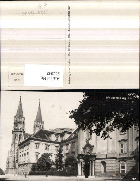 252042,Seltene Foto AK Klosterneuburg Kirche Stift