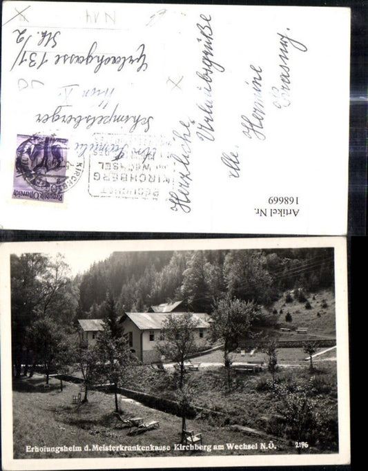 168669,Foto Ak Erholungsheim d. Meisterkrankenkause Kirchberg a. Wechsel
