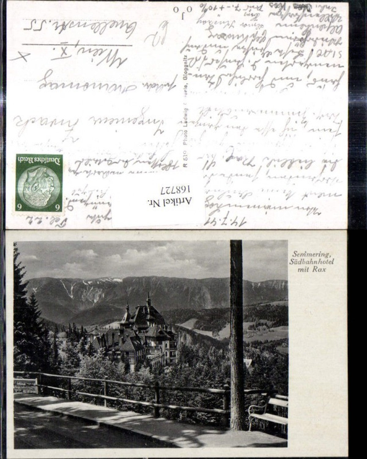 168727,Semmering Südbahnhotel m. Rax