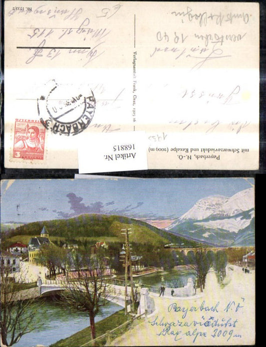 168815,Payerbach m. Schwarzaviadukt u. Raxalpe