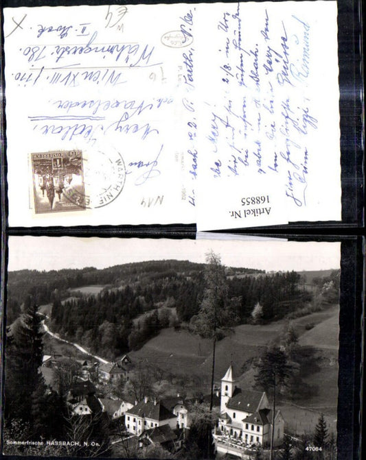 168855,Foto Ak Hassbach b. Warth Ansicht