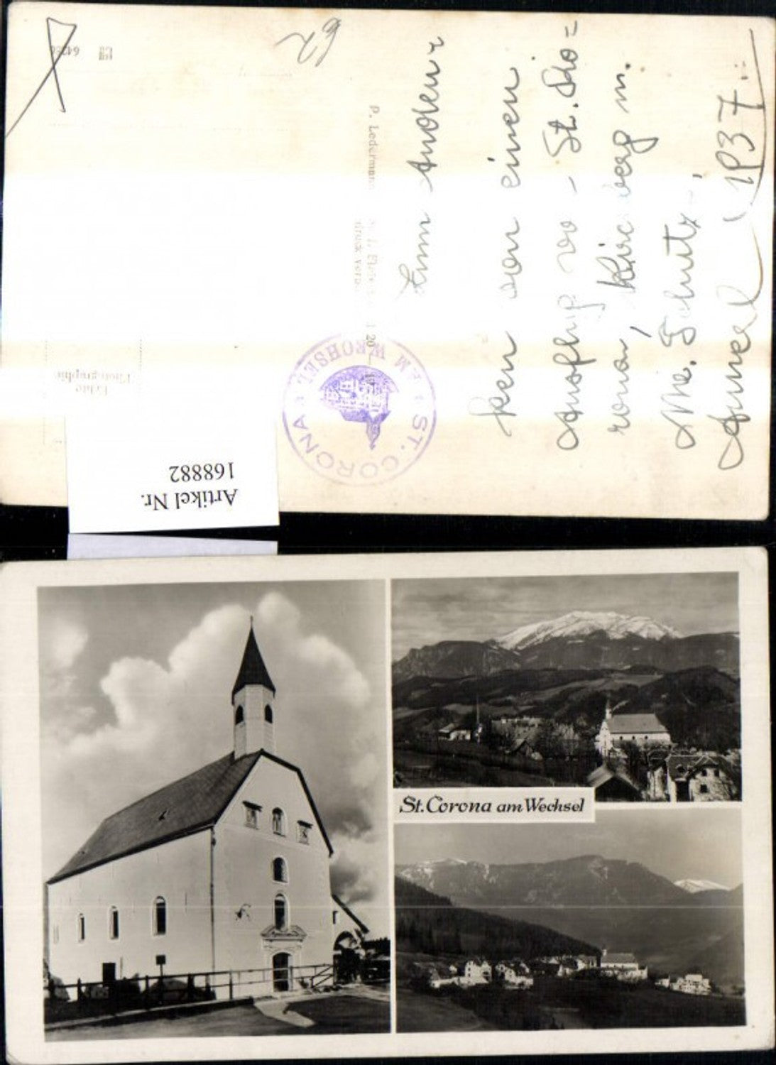 168882,Mehrbild Ak St Corona a. Wechsel