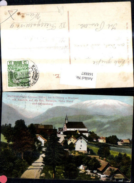 168887,St Corona b. Kirchberg a. Wechsel m. Ausblick a. d. Rax Reisalpe Hohe Wand Schneeberg