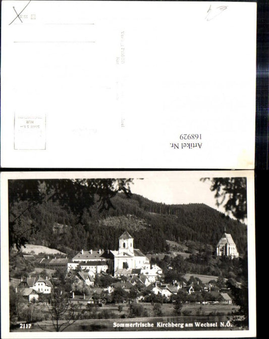 168929,Foto Ak Kirchberg a. Wechsel Ansicht