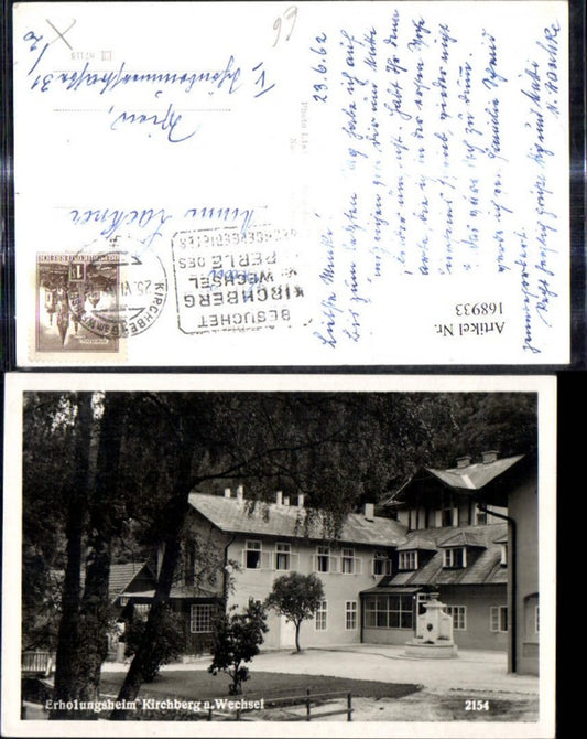 168933,Foto Ak Erholungsheim Kirchberg a. Wechsel