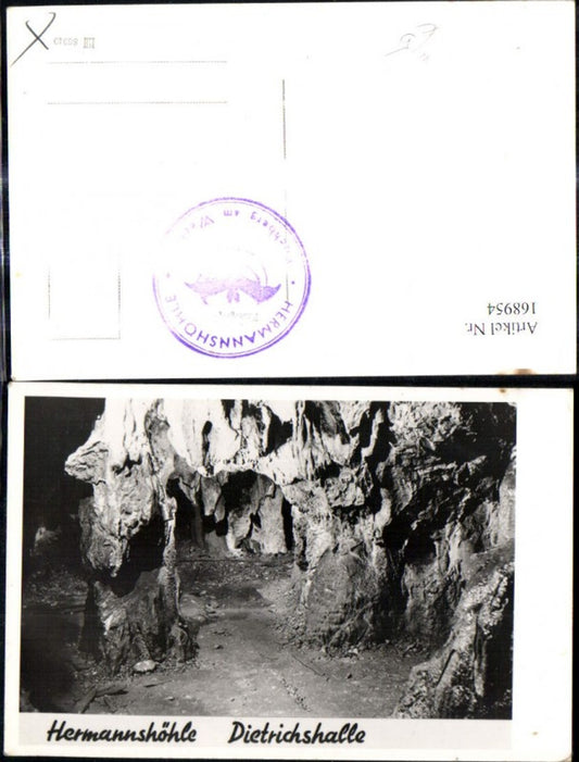 168954,Hermannshöhle Dietrichshalle b. Kirchberg a. Wechsel