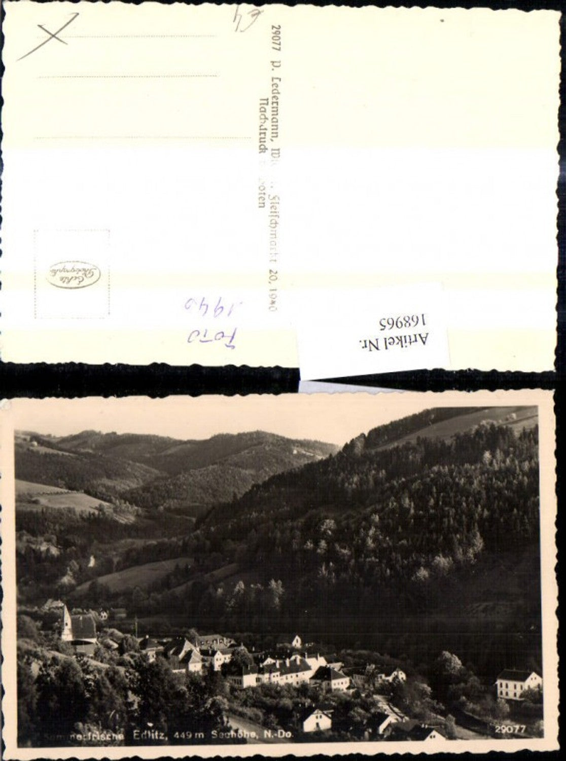 168965,Foto Ak Edlitz Ansicht