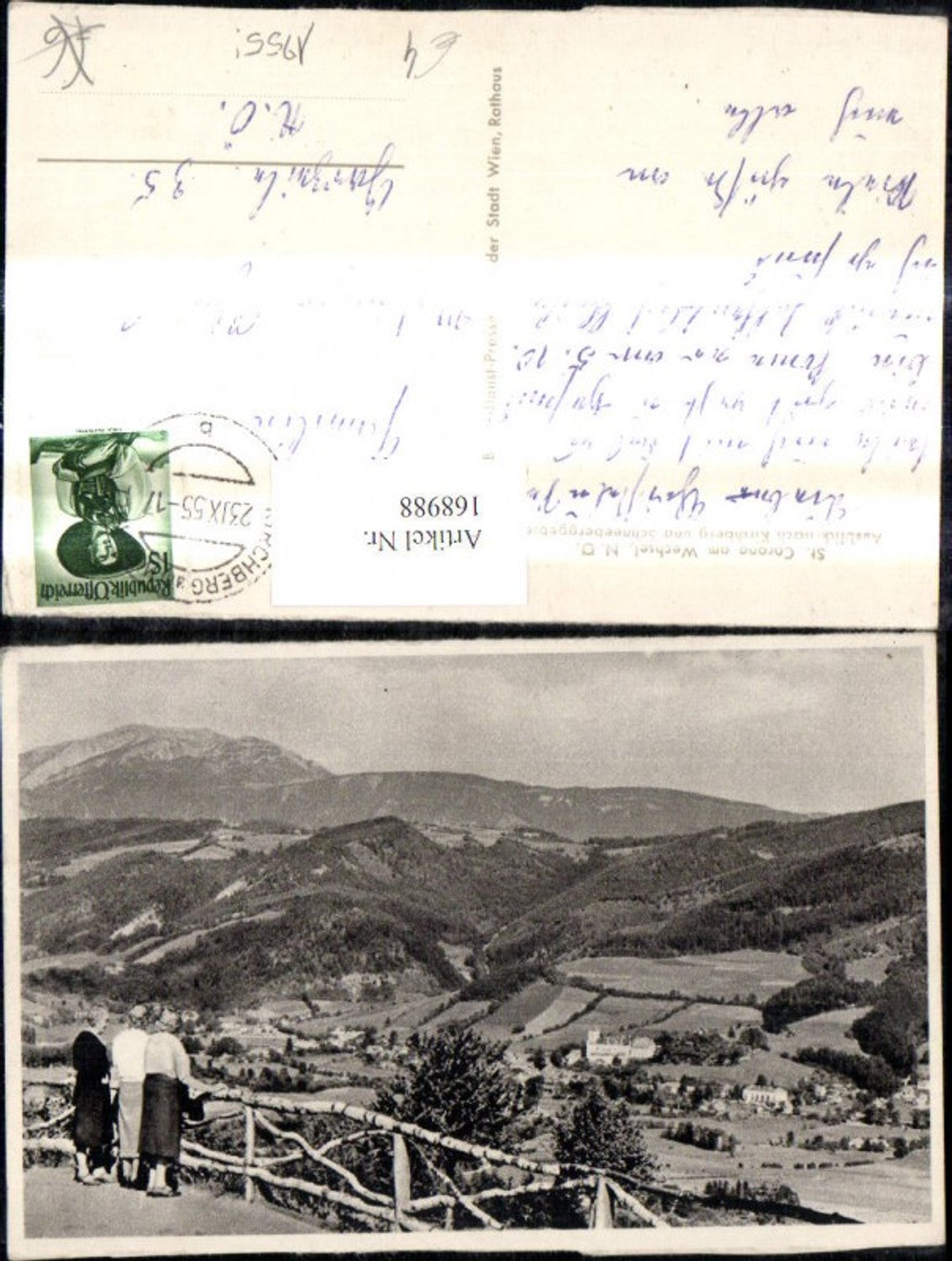 168988,St Corona a. Wechsel Ausblick n. Kirchberg u. Schneeberggebiet