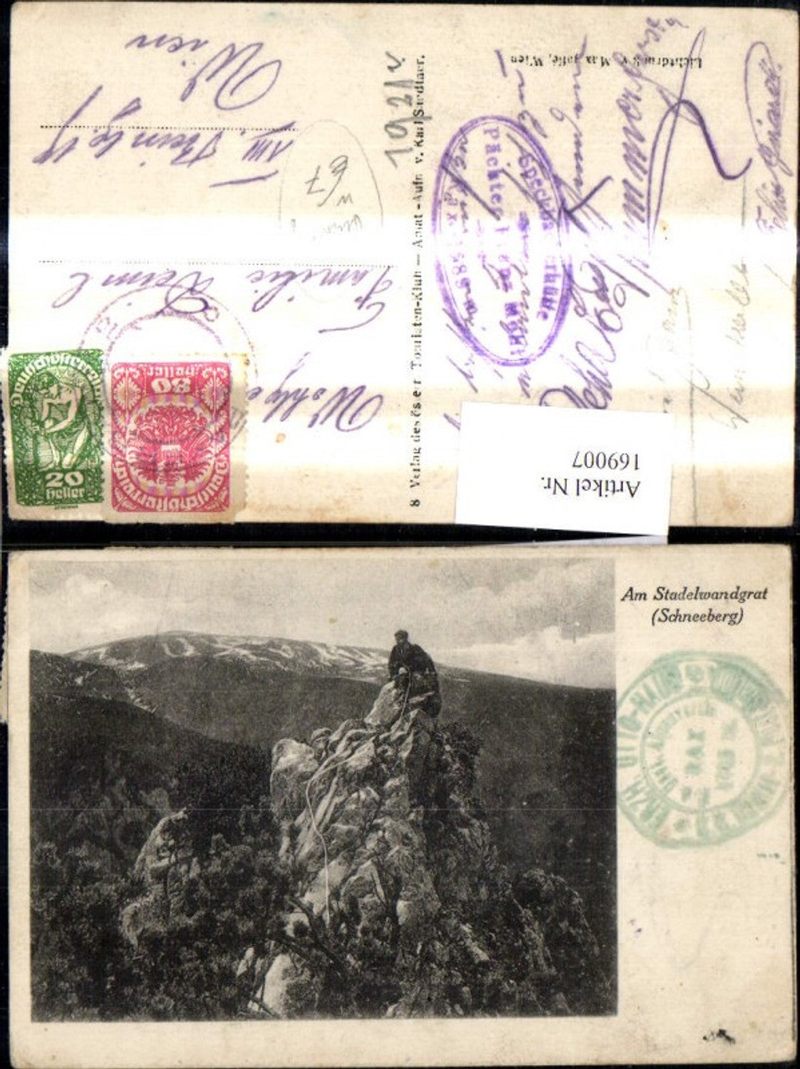 169007,Am Stadelwandgrat Schneeberg Puchberg a. Schneeberg