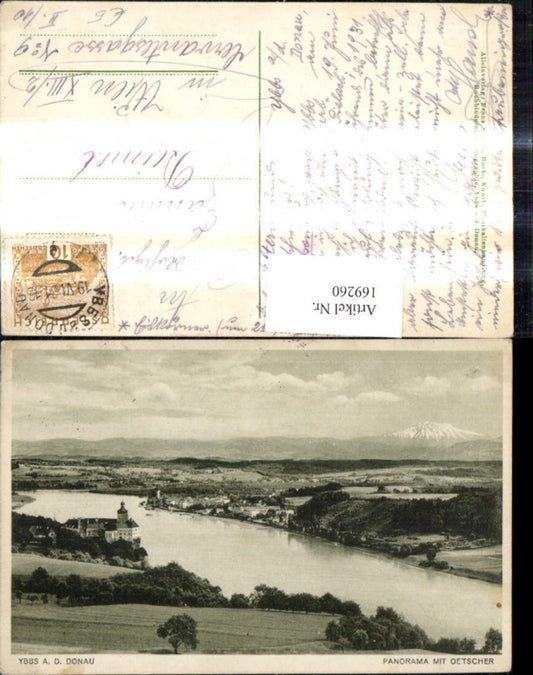 169260,Ybbs a. d. Donau Panorama m. Ötscher