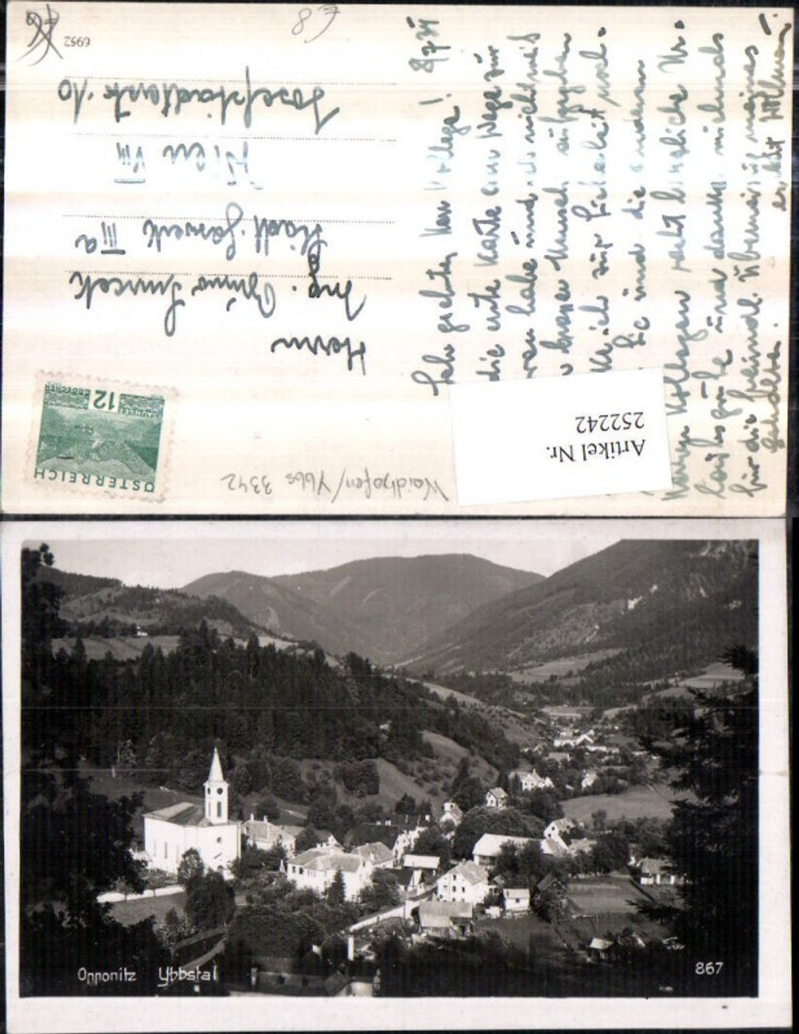 252242,Opponitz im Ybbstal Totale Kirche