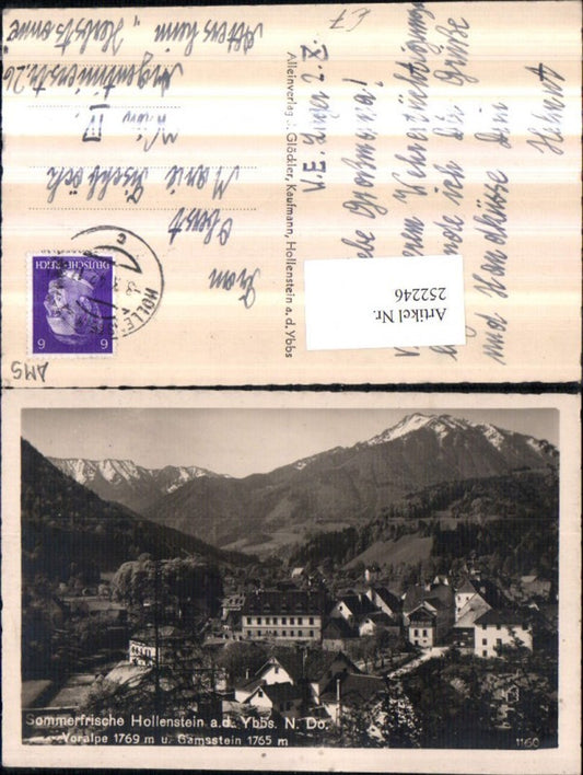 252246,Hollenstein an d. Ybbs Totale m. Voralpe u. Gamsstein