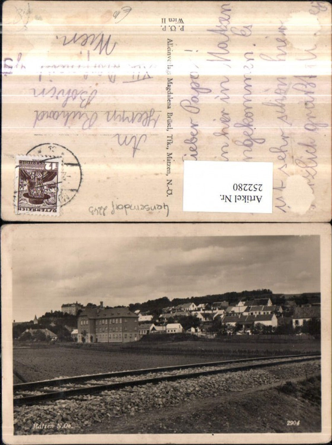 252280,Matzen.Raggendorf Teilansicht Bahngleis