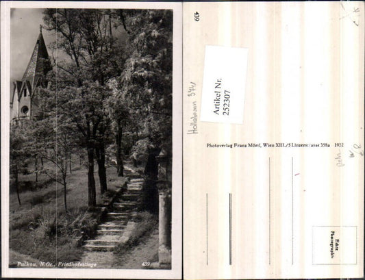 252307,Pulkau Friedhofsstiege Partie Turm