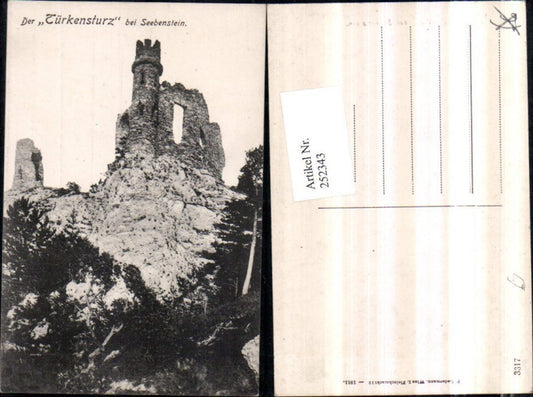 252343,Der Türkensturz Ruine b. Seebenstein