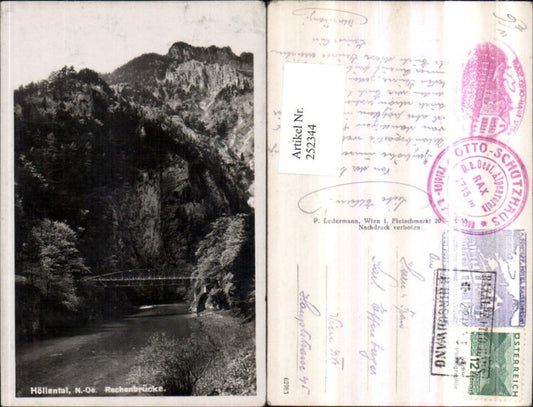 252344,Höllental Rechenbrücke Brücke b. Schwarzau im Gebirge