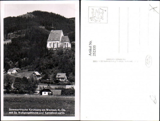 252355,Kirchberg am Wechsel m. St. Wolfgangskirche u. Kernstockwarte