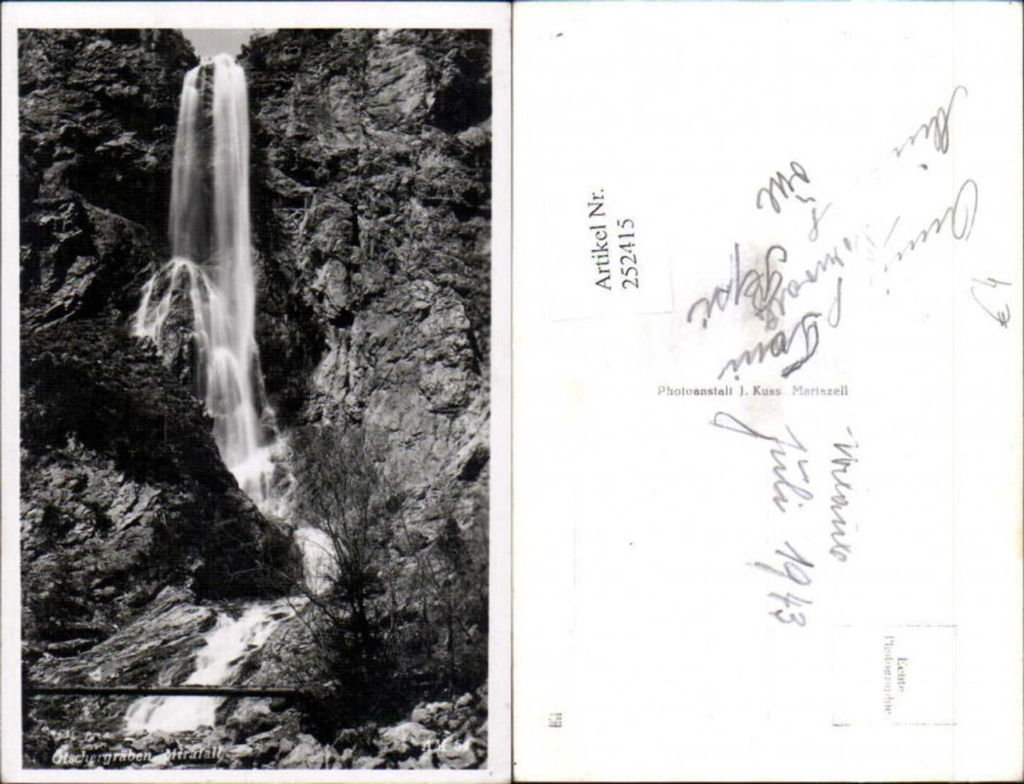 252415,Ötschergräben Mirafall Wasserfall b. Mitterbach